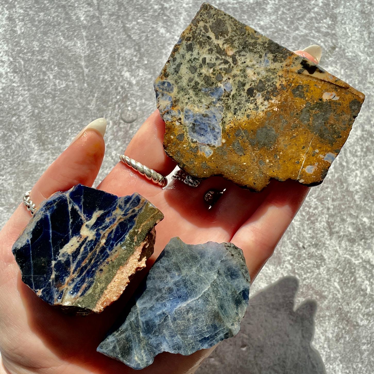 Rough - Slab - Sodalite - 1KG Rough - Slab - Sodalite - 1KG